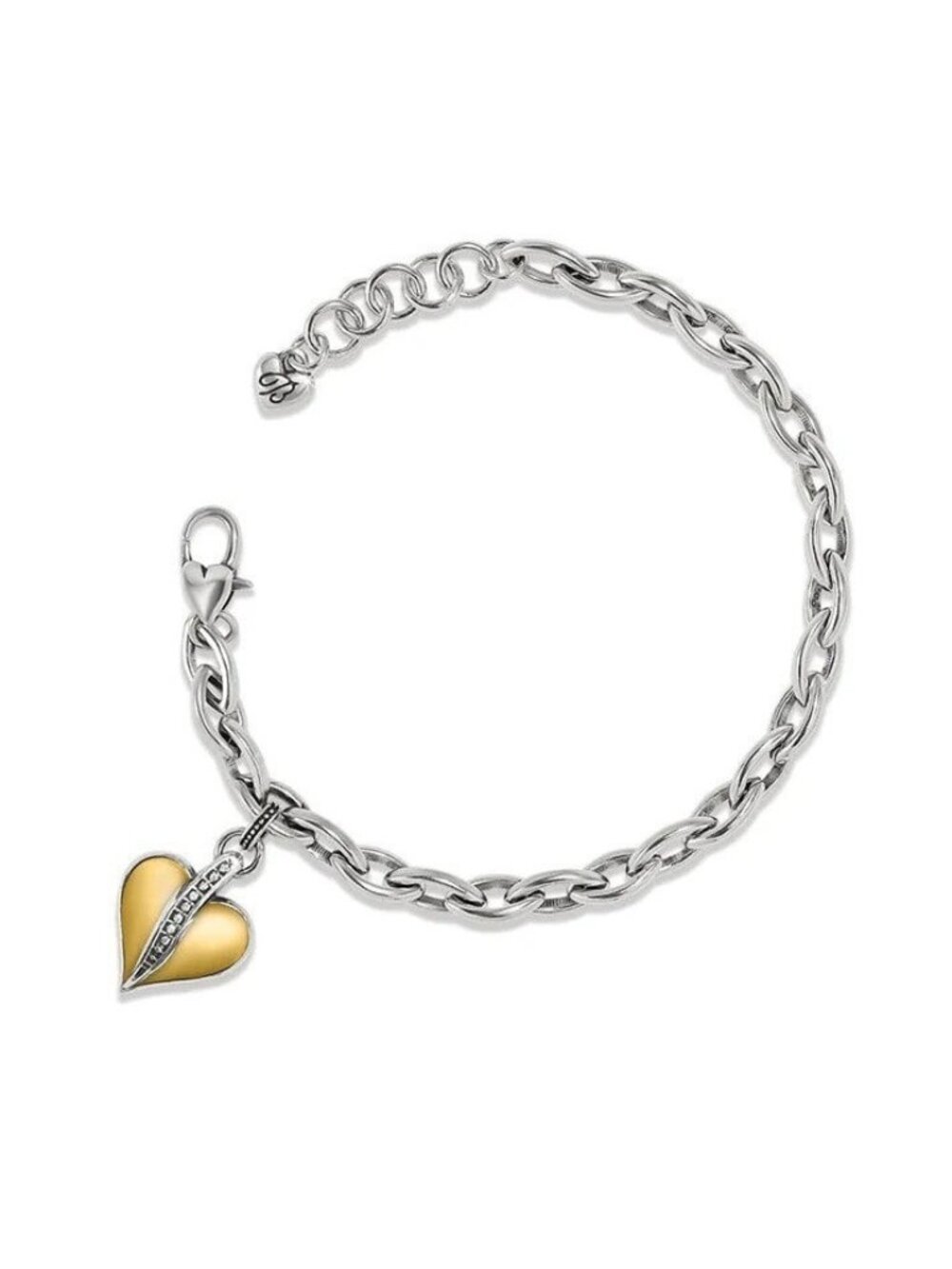 Brighton Precious Heart Two Tone Bracelet $92  JF0228